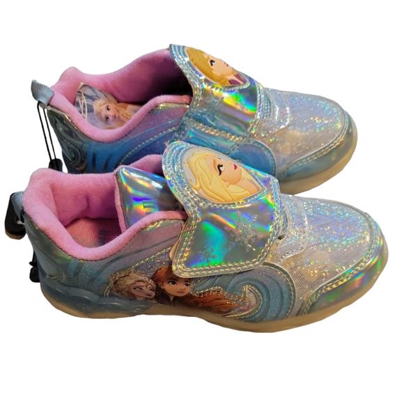 Disney Frozen 2, girls light up sneakers NWT - Picture 6 of 6